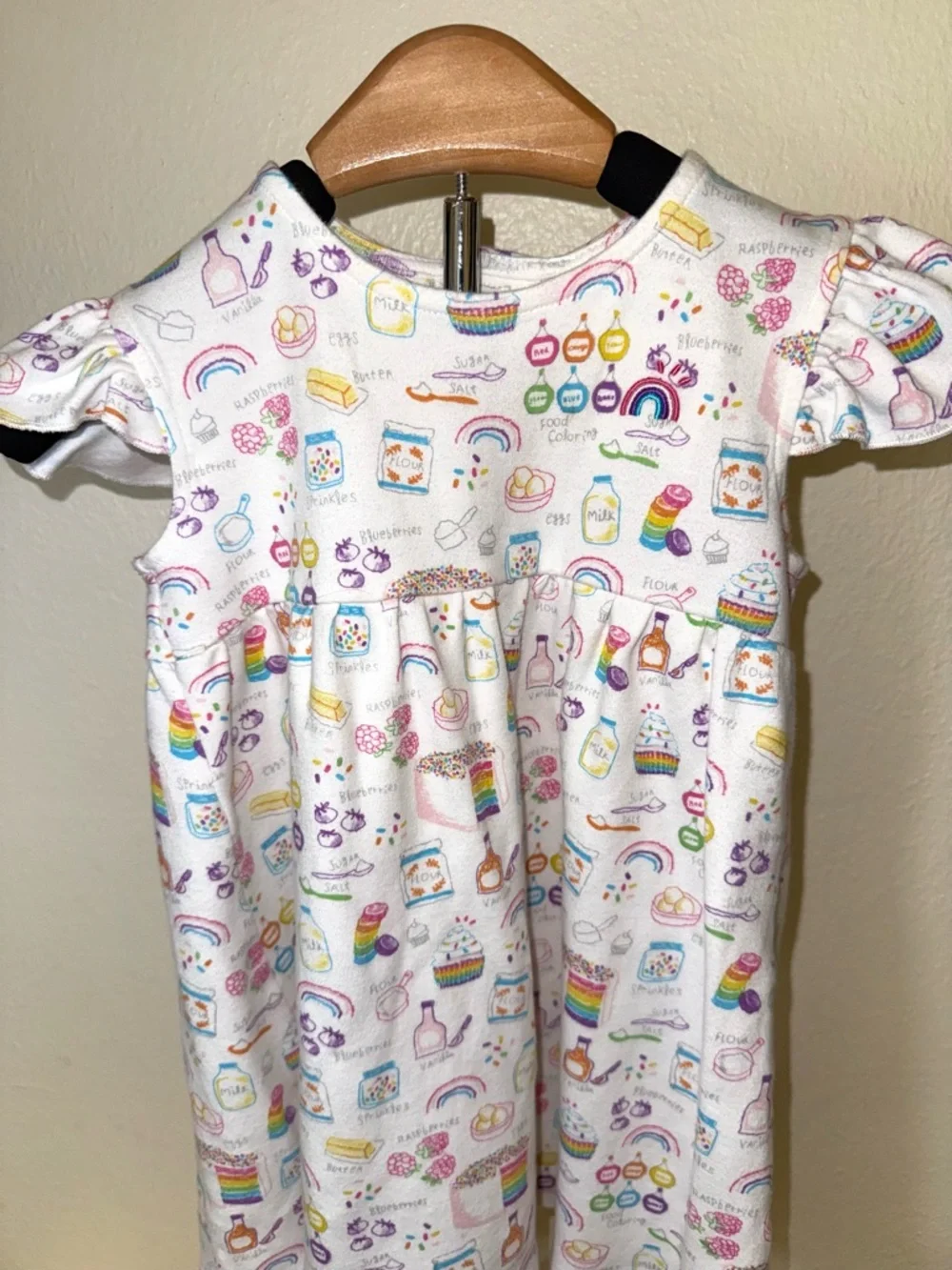 Magnetic Me “Rainbow Sprinkles”  baking print dress, size 3T